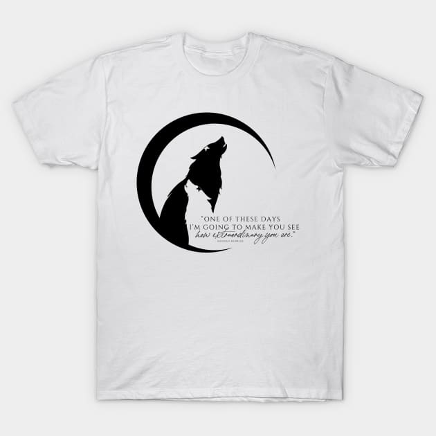 Skemy Moon Quote T-Shirt by Hannah McBride